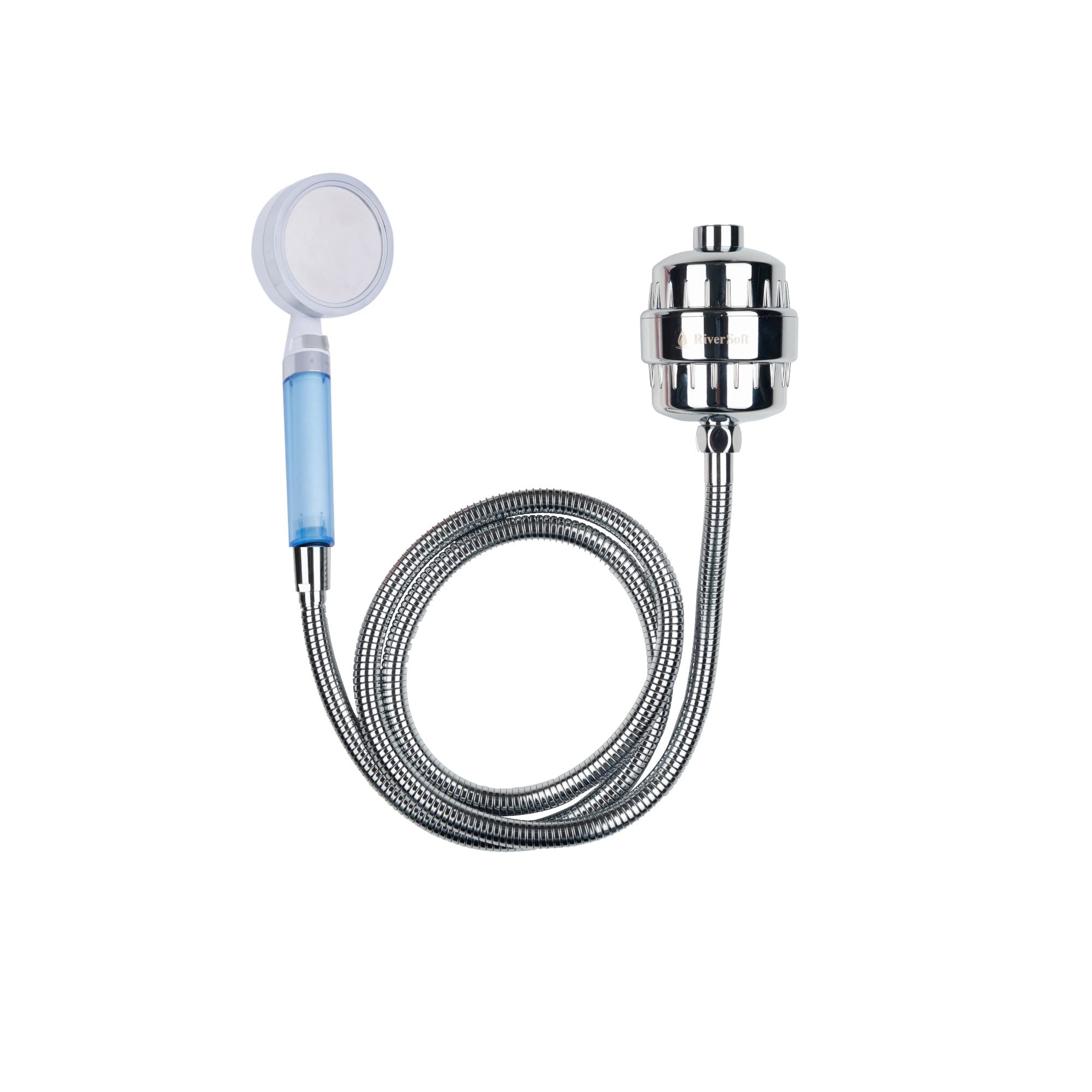 Riversoft Sf-15-Sh-3-Hose Handheld Shower, Flexible Shower Hose 1.5 Meter With Sf-15 Pro Shower-Tap Filter For Hard Water With 15 Stage (Handshower + Shower Filter+ Hose Pipe) - Abs, Grey, Chrome (B09PGHTBZG) Amazon Price History, Amazon Price Tracker