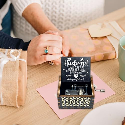 Miniatura 6 de ukebobo Caja de música con texto en inglés "Thank You for Being such a Important Piece" (Gracias por ser una pieza tan importante), regalo para el