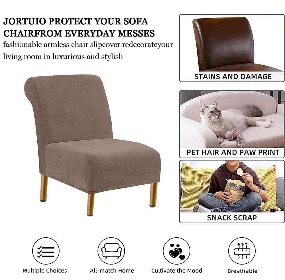 CHNSHOME Accent Stoelhoezen Stretch Armloze Stoel Slipcovers