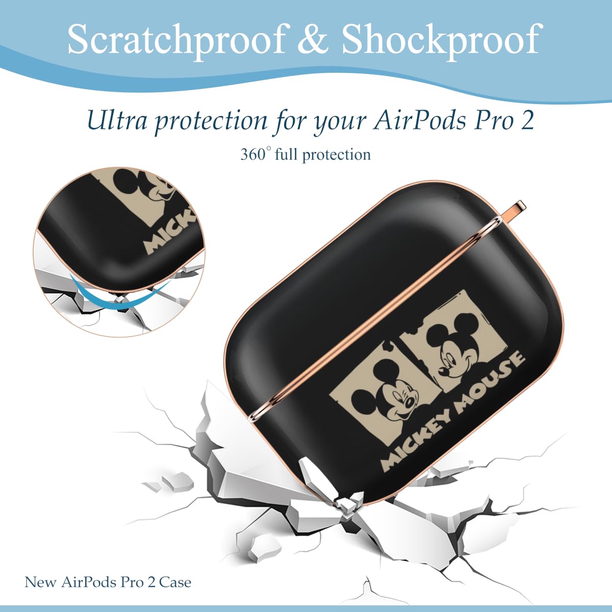 Amazon.co.jp: Air Pods Pro2 ケース ミッキーマウス AirPods Pro 第2