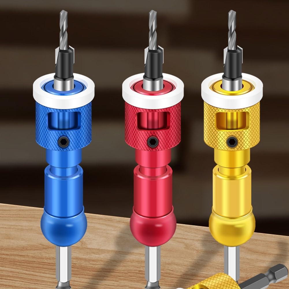 Trapano per Lavorazione del Legno, Trapano A Gradini, Trapano per Legno, Vite Autofilettante, Fori, Punta per Trapano, Strumento di Installazione B
