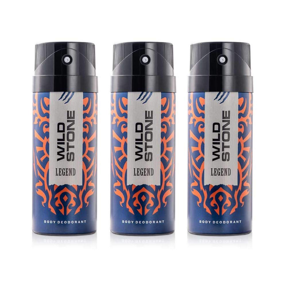 Wild Stone Legend Long Lasting Masculine Deodorants for Men, Body Spray Combo Pack of 3 (225 ml Each)-image-41
