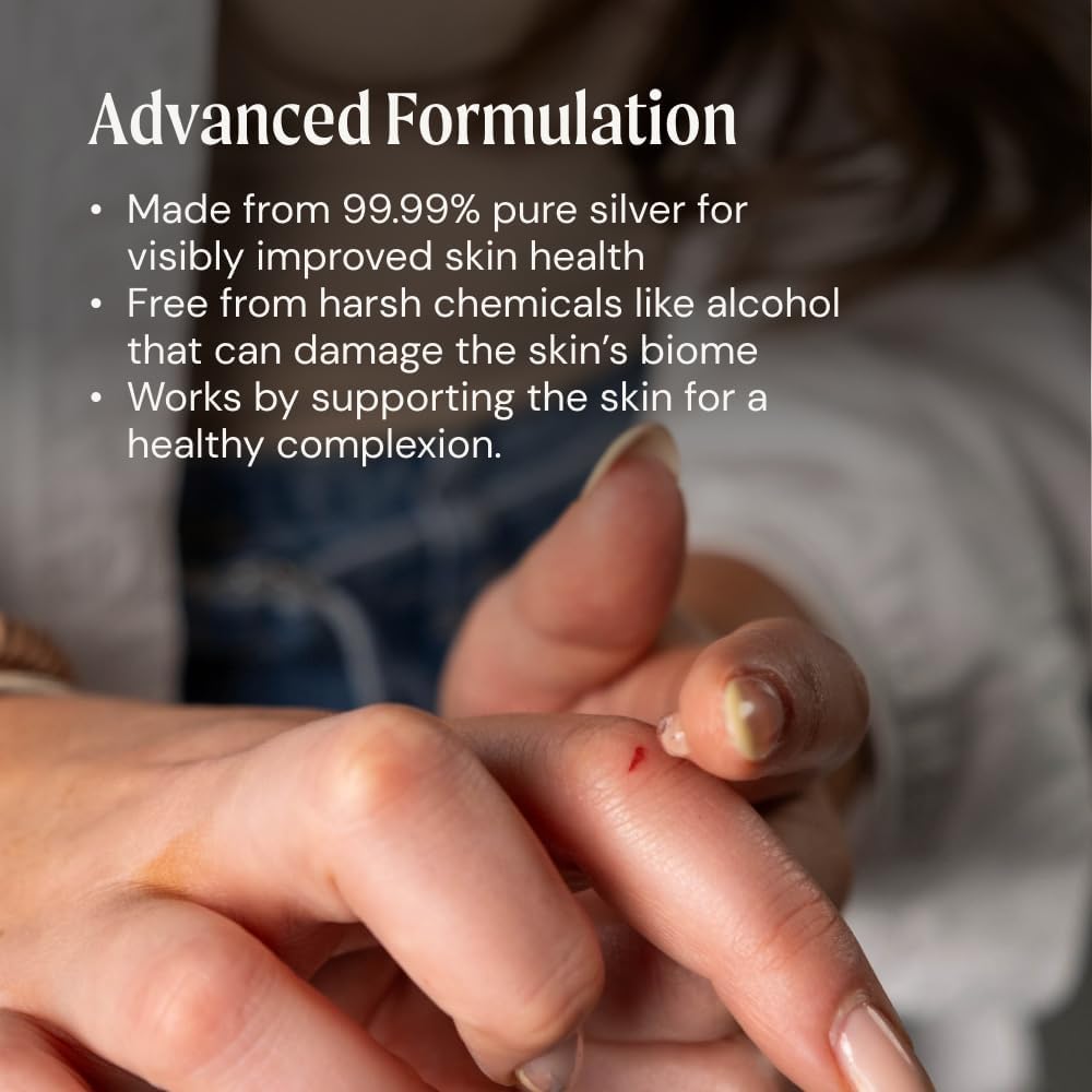 Ameo Life Extra Strength Colloidal Silver Gel 35 ppm - pH Balanced, Structured Silver Gel for Healthy Skin, Minor Cuts, Scrapes & Burns - Natural Skin Care for Rejuvenation (100ml)