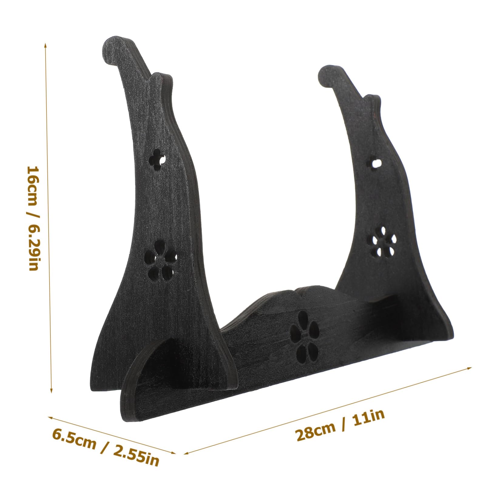 Toddmomy Wooden Flute Stand Elegant Storage Holder for Flute Display Durable Desktop Organizer for and Flutes Cherry Design for Home and Craft