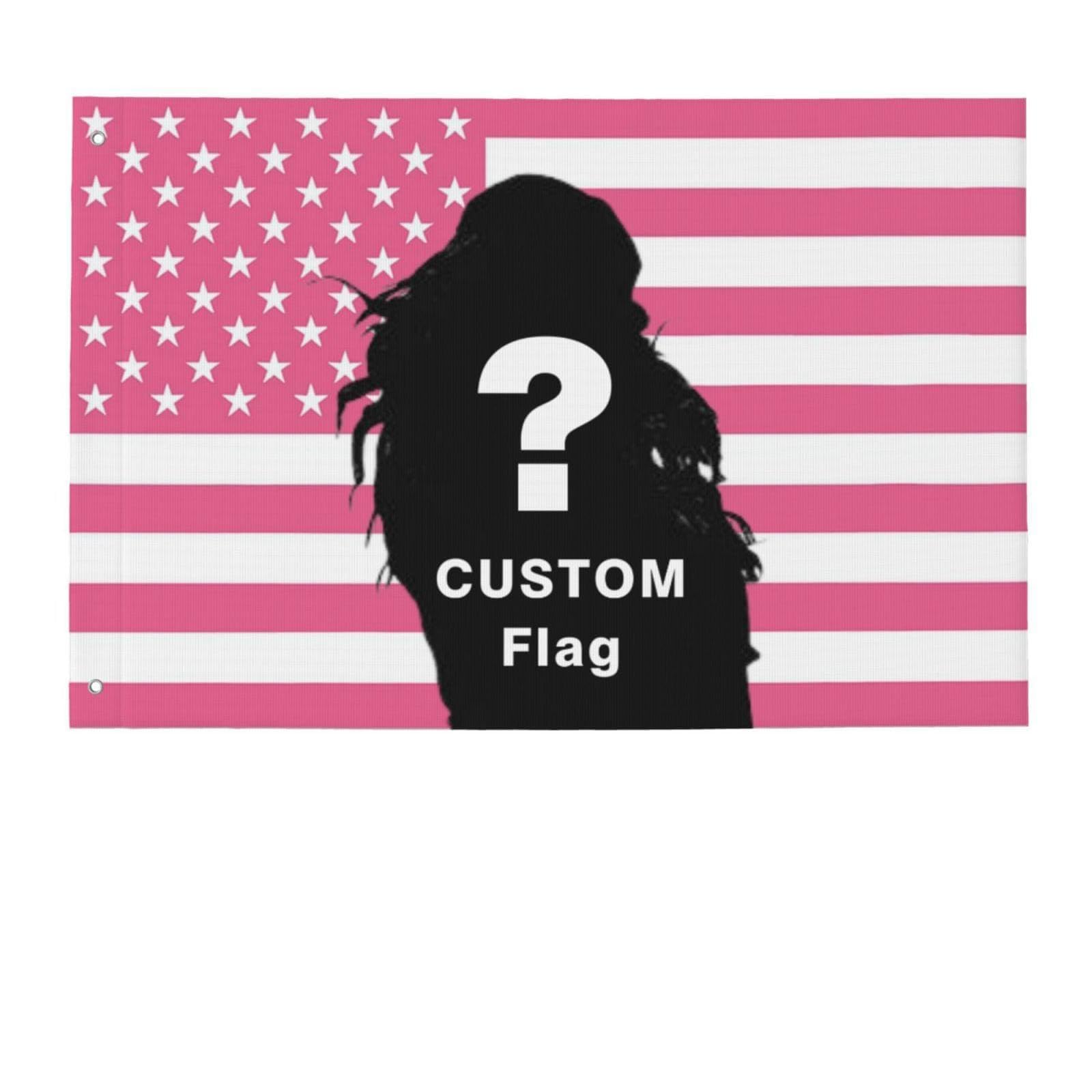 Custom Flag with Your Photo/Logo/Text, Personalized 3x2ft / 5x3ft / 6x4ft / 8x5ft, Personalised British Flag Design for Dorms, Bedrooms, Clubs, Concerts, Bars, Living Room