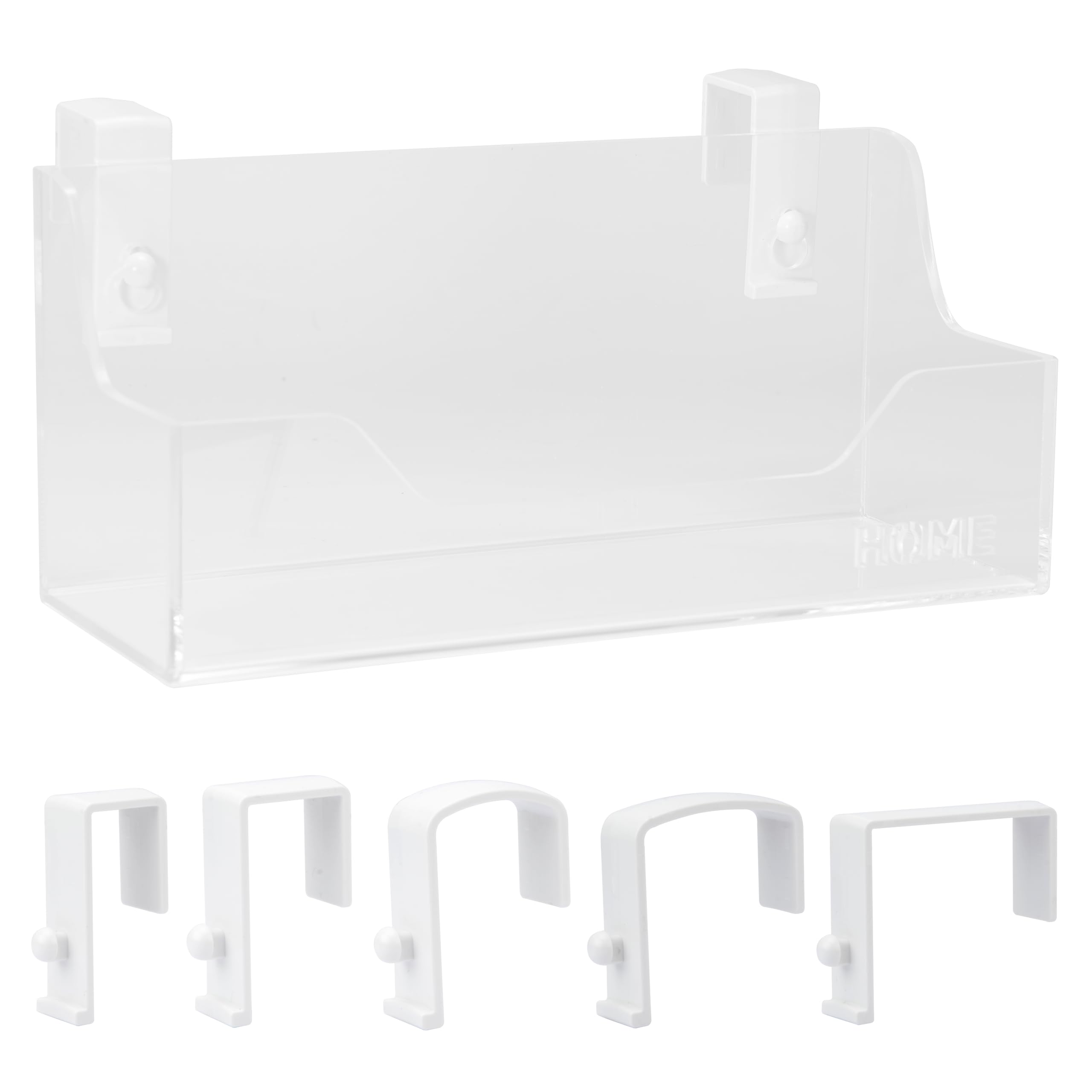 Bedside Caddy Hanging Storage Basket Little Size Plastic Beside Shelf Hang-on Storage Organizer for Collage Dorm Bunk Bed,Changing Table - Bedroom