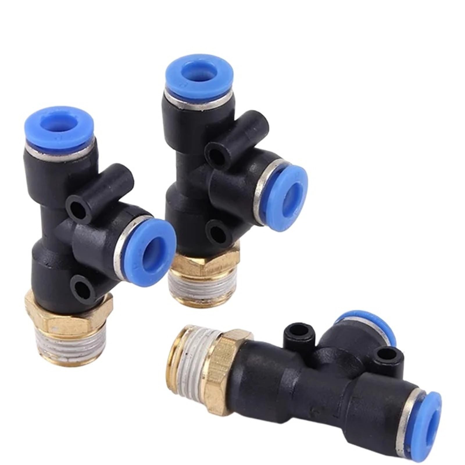 Conexiones neumáticas de aire de 8mm y acoplador de rosca 1/4 para mangueras neumáticas de PVC