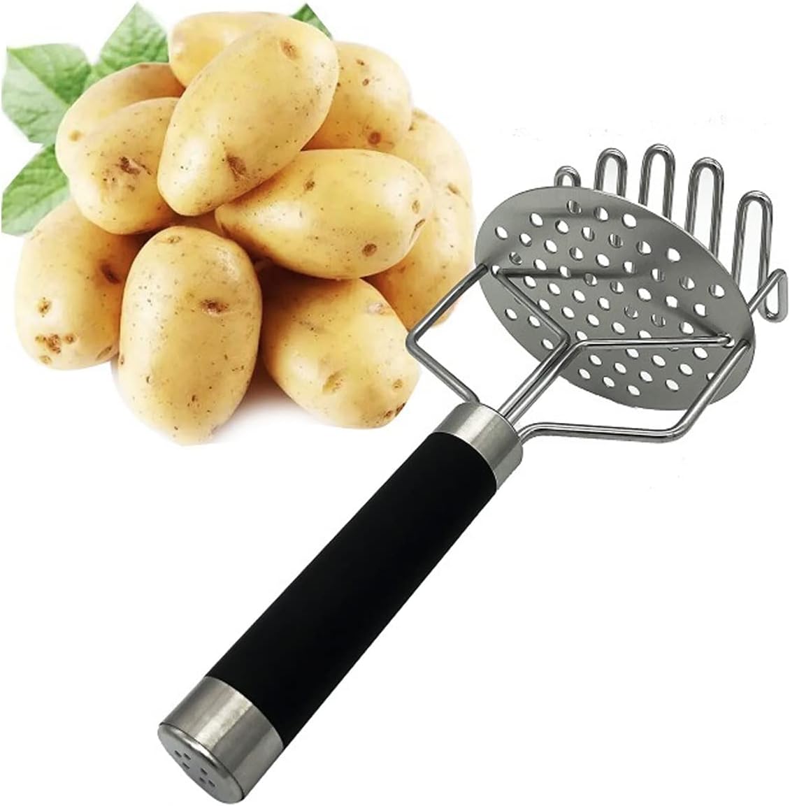 Potato Masher, Stainless Steel Heavy Duty Mashed Potatoes