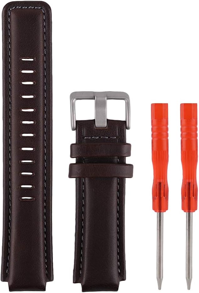 Timelee Genuine Leather Watch Band Watch Strap Replacement for T45601 T2N721 E-Tide Compass Watches