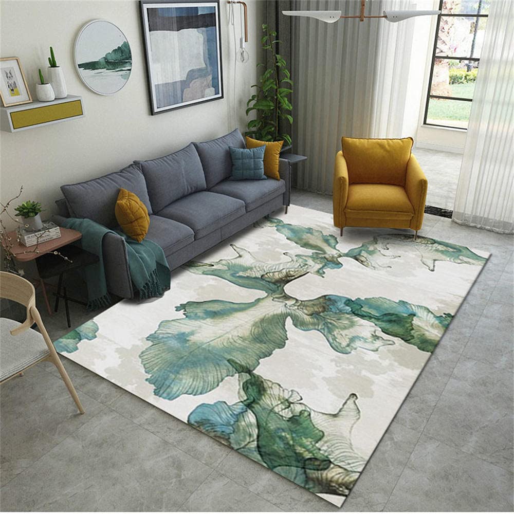 Tapis vert floral pour instaurer une ambiance zen et sereine chez soi