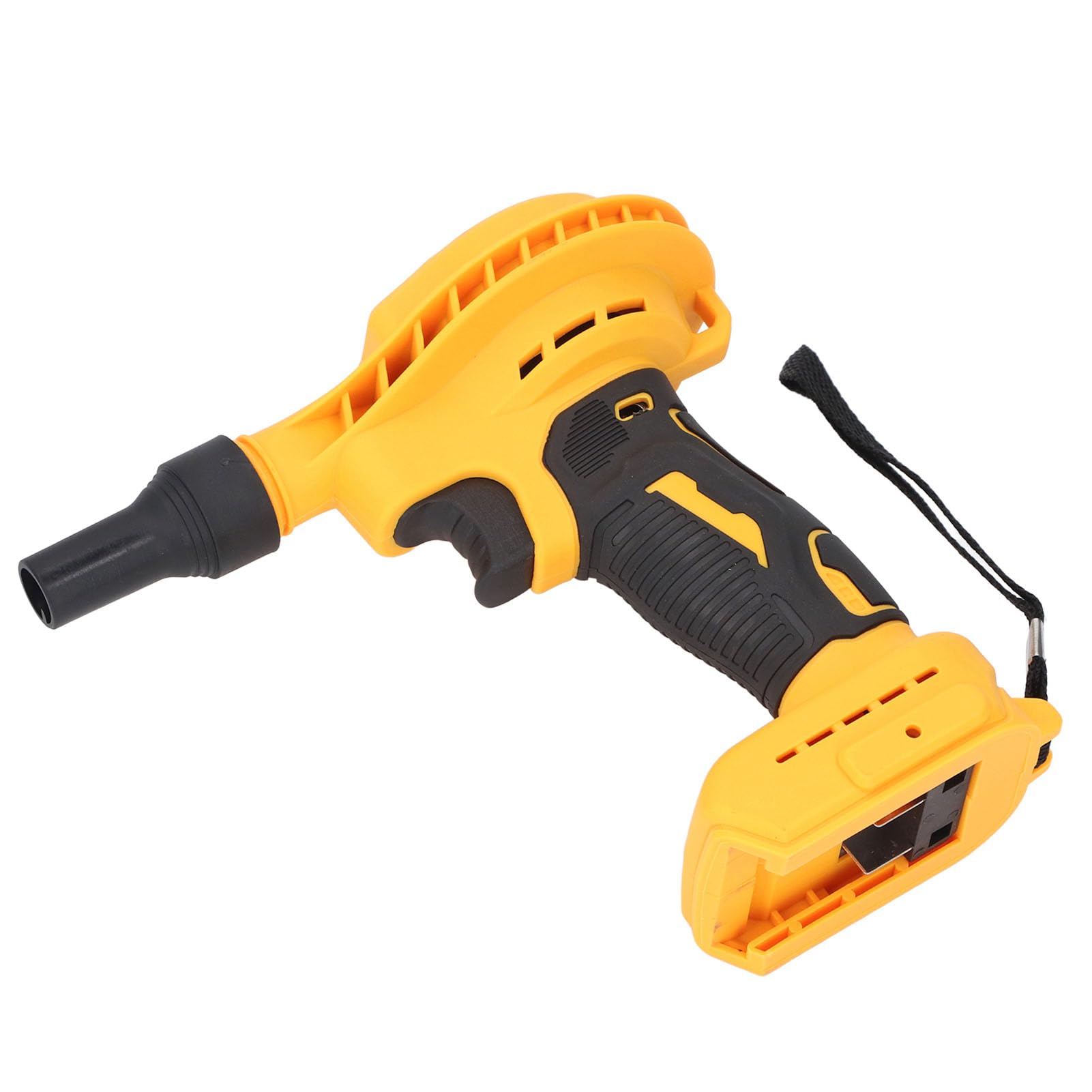 Soplador de Aire Eléctrico, Pistola de Soplado Recargable Inalámbrica de 18 V con 8 Niveles de Fuerza Eólica y Tecnología de Turboalimentación, para Limpieza de Residuos de (Enchufe Europeo)