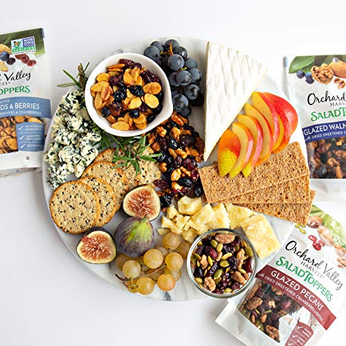 Orchard Valley Harvest Glazed Pecans Salad Toppers, 0.85 Ounce Bags (Pack Of 15), With Cranberries And Pepitas, Non-Gmo, No Artificial Ingredients #TOP6