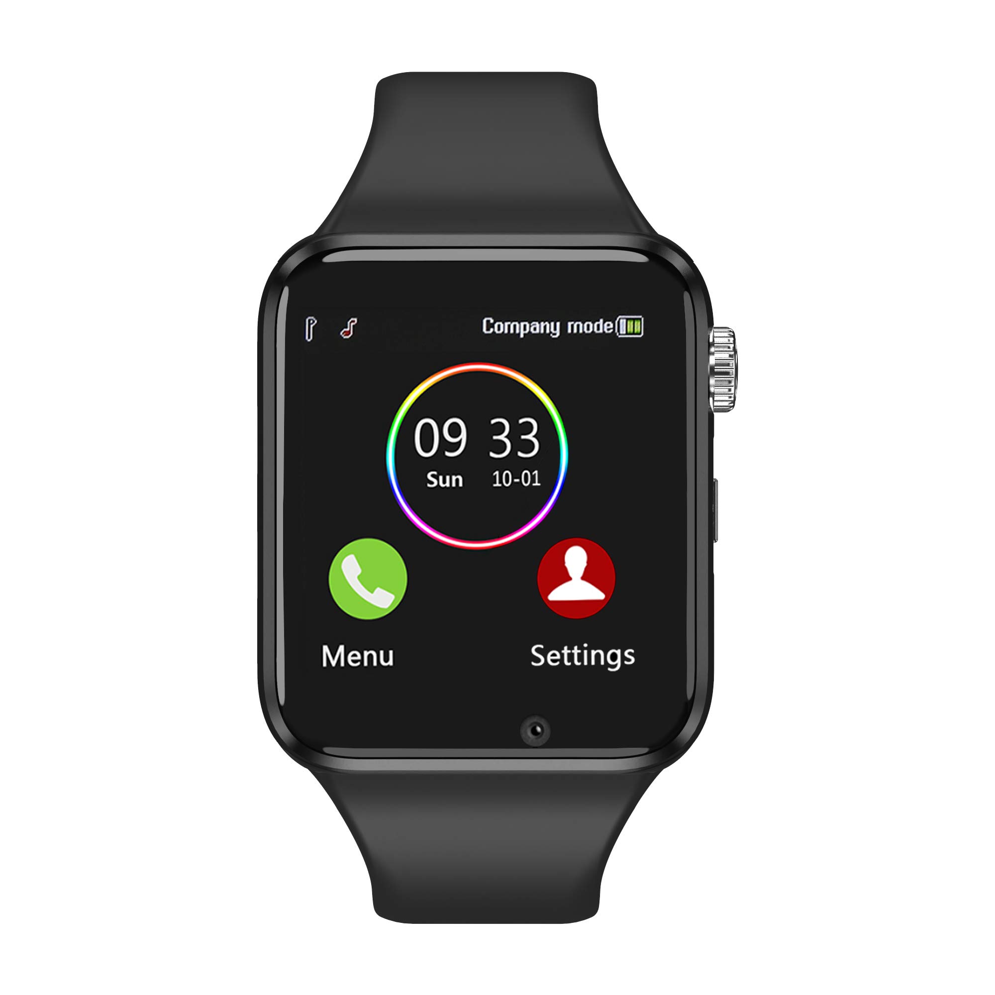 Smart Watch for Android Phones Compatible with iPhone Samsung, Sazooy Fitness Tracker Touch Screen Bluetooth Smartwatch with Sim SD Card Slot Camera Support Calls Messages for Women Men Kids (Black)