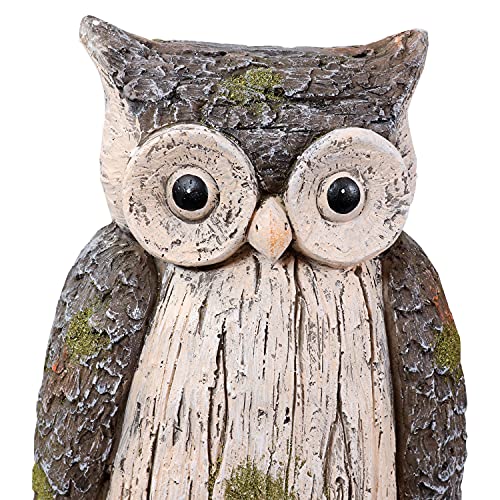 Sunnydaze Ophelia The Woodland Owl Garden Statue Decor - Hand-Painted Sculpture For Patio, Lawn, Garden And Indoor Living Spaces - 13-Inch #TOP4