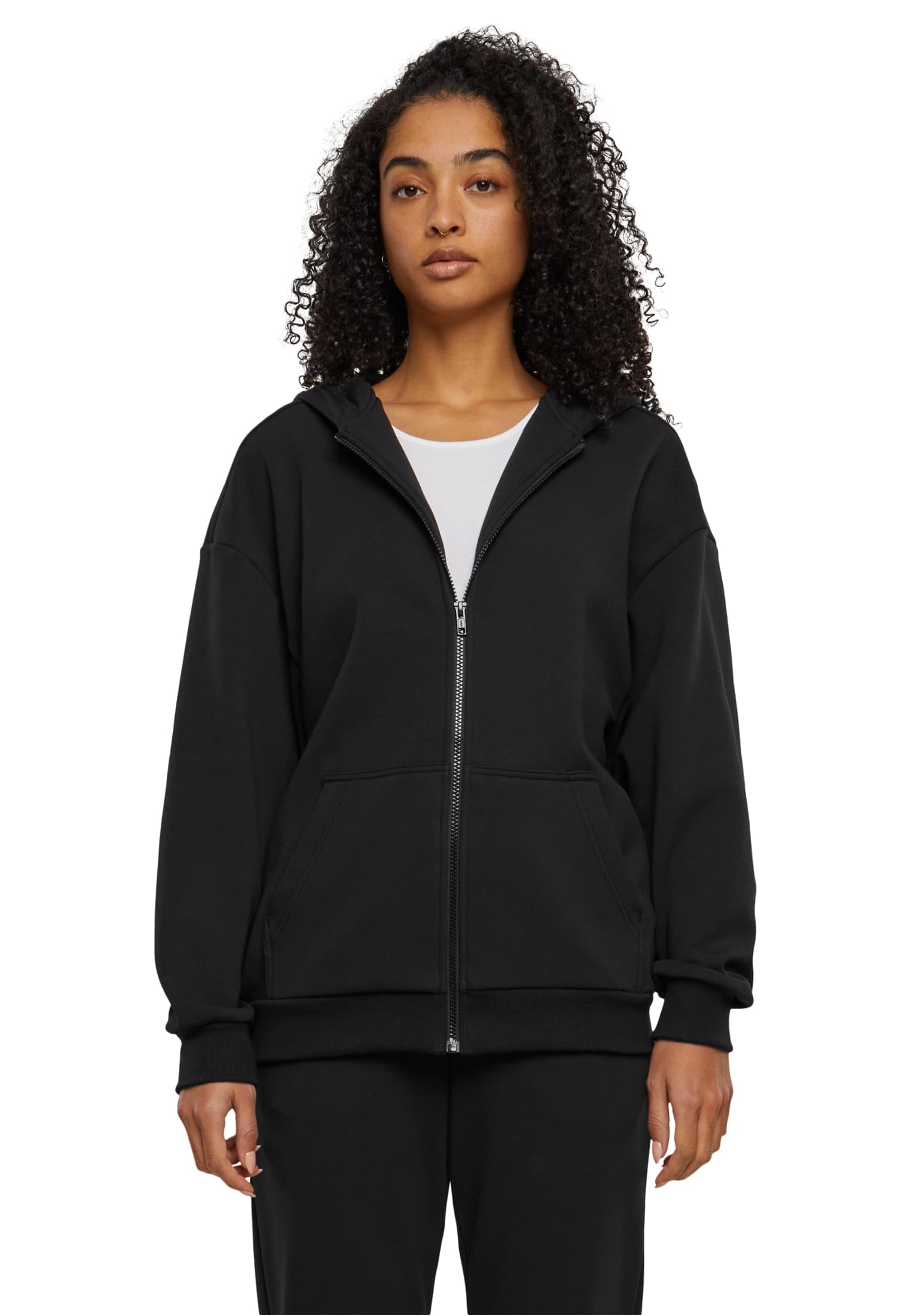 Urban Classics Damen Kapuzenpullover Cozy Oversized Zip Hoody
