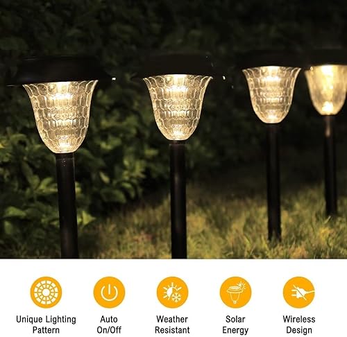Miniatura 5 de Odittion - Foco solar, luces solares de camino, luces solares de paisaje, luz solar, impermeable IP66, 3 modos de iluminación al aire libre para