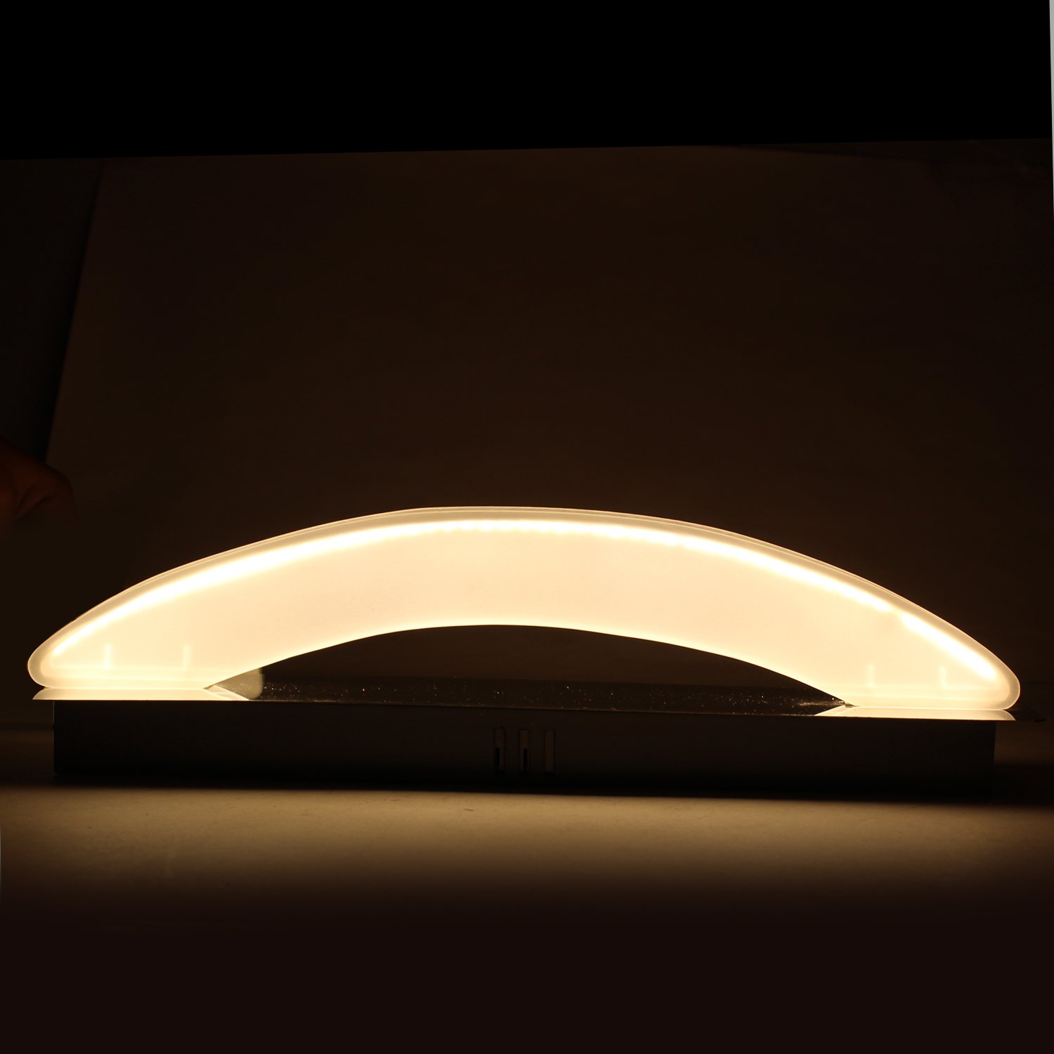 Kartique 9 Watt Half Round Moon LED Energy Saving Spot Wall Light - Warm White