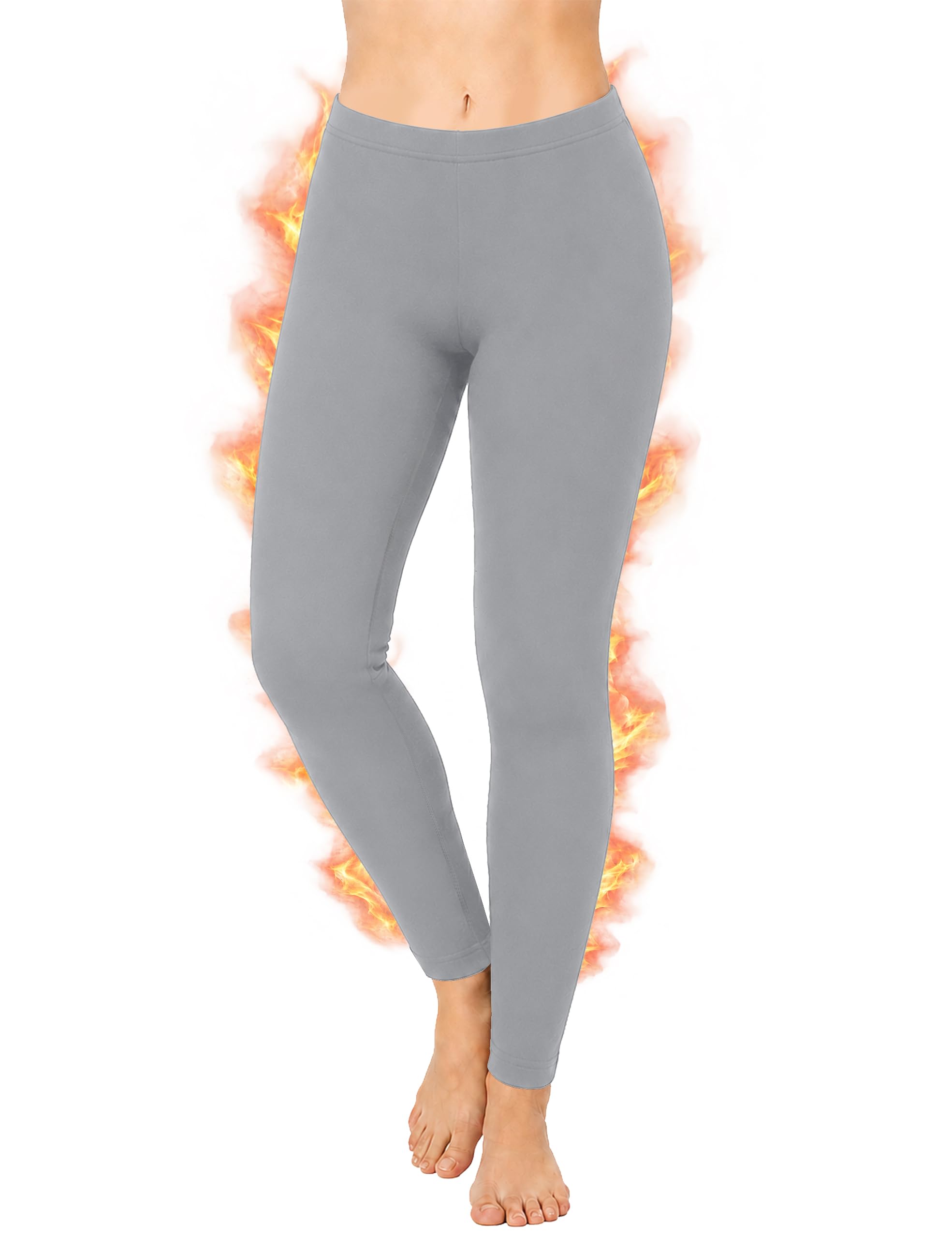 WISMBOX Thermoleggings Damen, Gefütterte Winterleggings mit Innenfleece | High Waist, Warm, Blickdicht, Elastisch, Weiches Innenfleece, Für Yoga, Wandern, Reisen, Outdoor, Alltag Und Zuhause