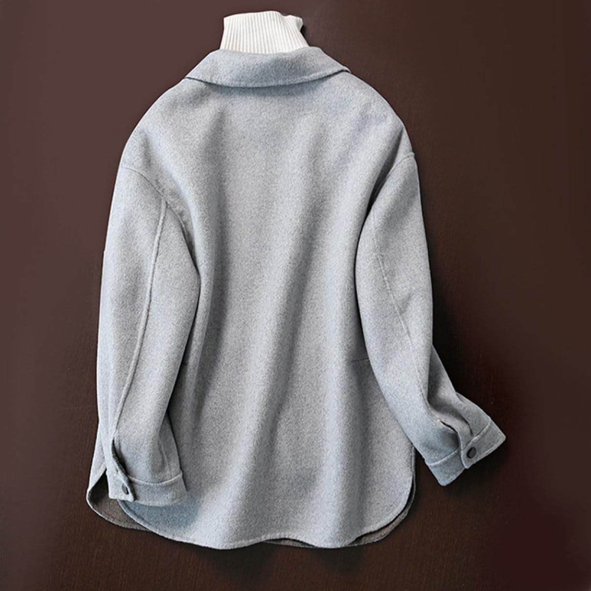 [YJSO] コート 厚手 ラシャ ショートコート 秋冬 トップス ショート丈 チェスターコート レディース ラシャ カジュアル 長