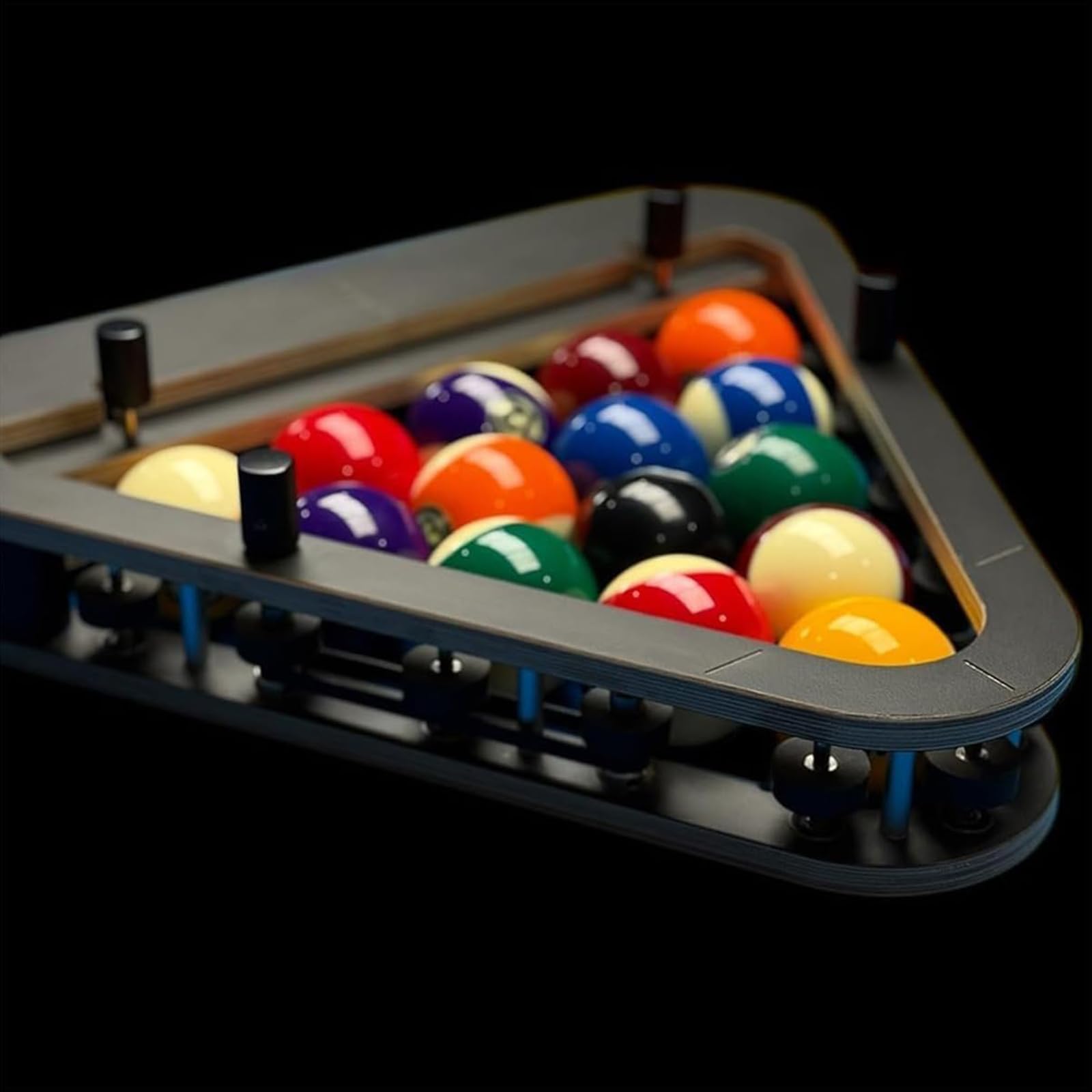 Triangolo da Biliardo Smart Rack, Triangolo da Biliardo di Precisione PRO A 8 Palline, Telaio per Piscina in Legno per Rack Stretti E Coerenti, Strumento per Rack per Tavoli da Biliardo Standard