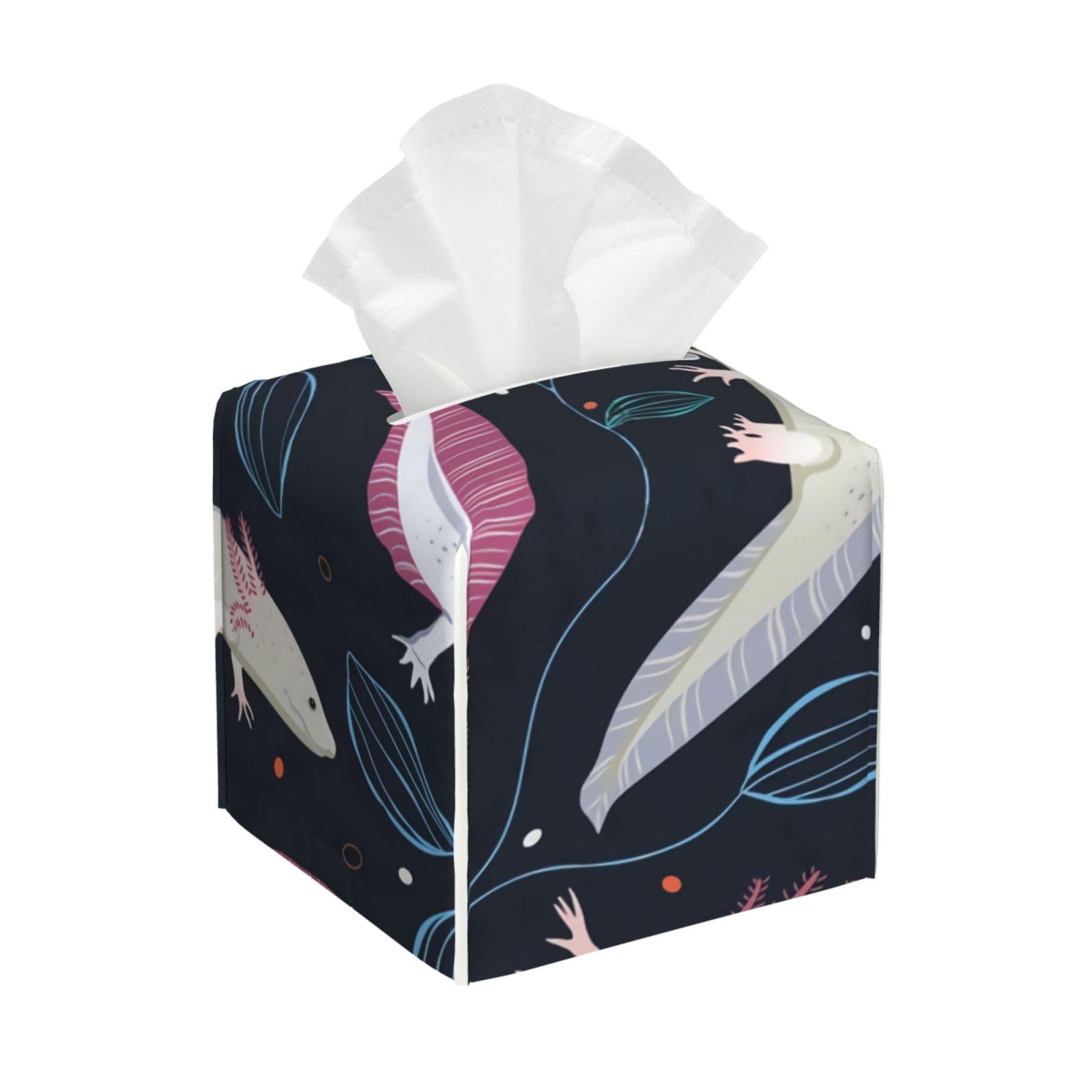 Axolotls Tissue Box Cover, Fashionable Decorative Storage Box, Suitable for Most Places