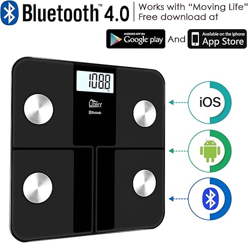Miniatura 5 de Uten Báscula inteligente para peso corporal, báscula digital inalámbrica de baño con grasa corporal y peso de agua para personas, analizador