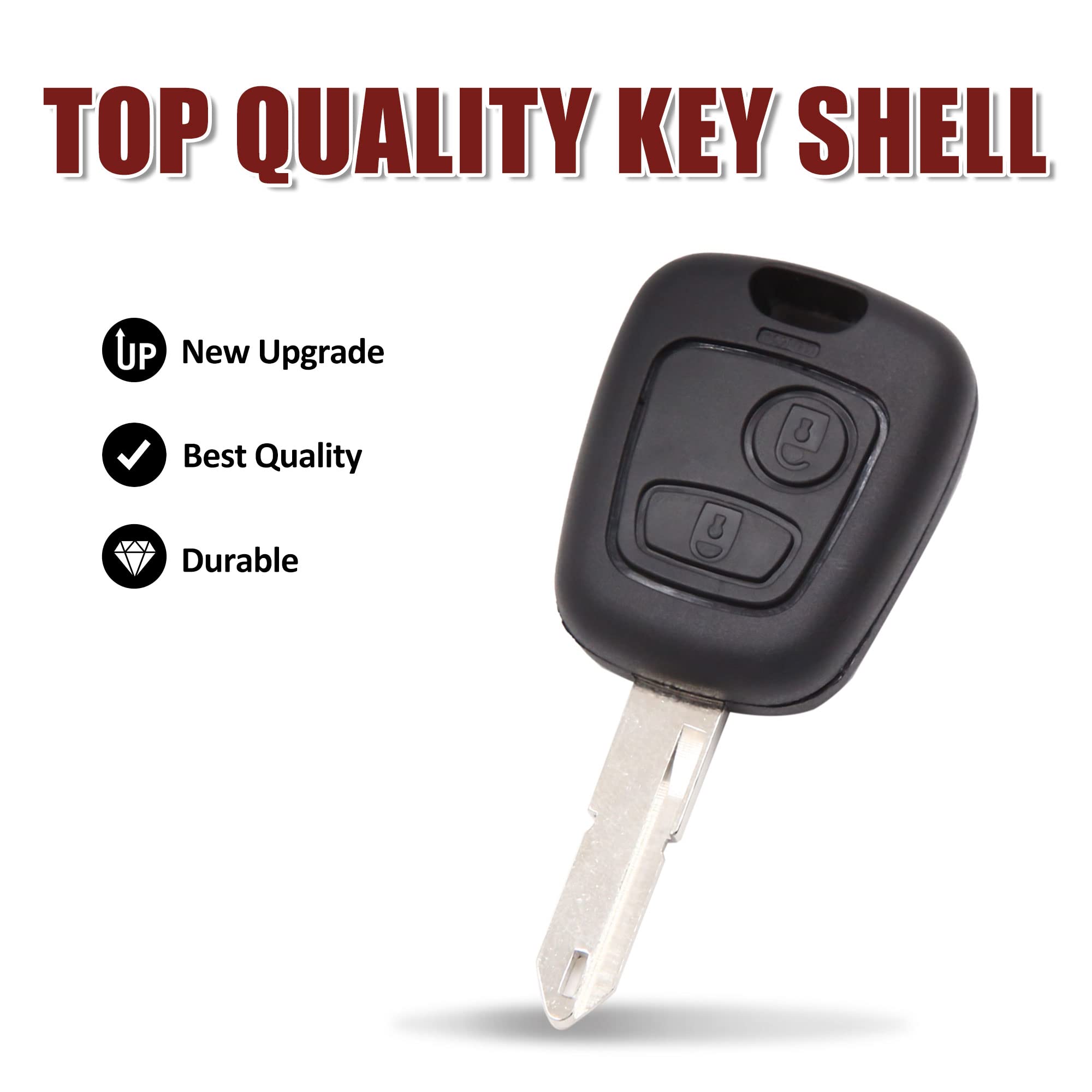 Coque De Clé De Rechange Pour Peugeot 106 205 206 306 405 406 – Remplacez Votre Boîtier Usé - 3