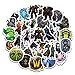 YLGG 50 Pezzi di Adesivi Impermeabili Graffiti World of Warcraft per Laptop, Skateboard, valigie, caschi, telefoni cellulari, motocicli, Automobili, ECC.