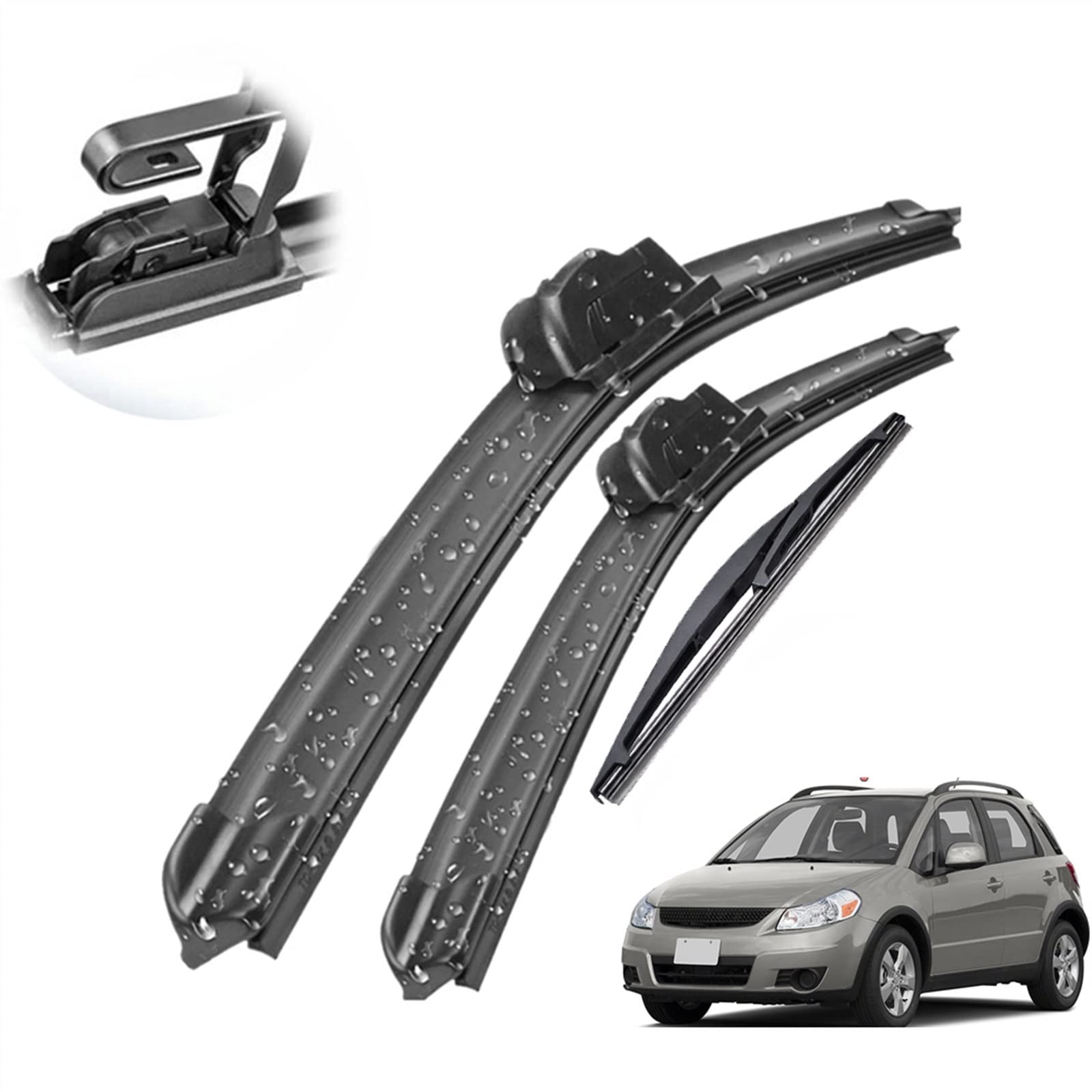 Kit balais d'essuie-glace Suzuki SX4 : résout le problème de pare-brise flou