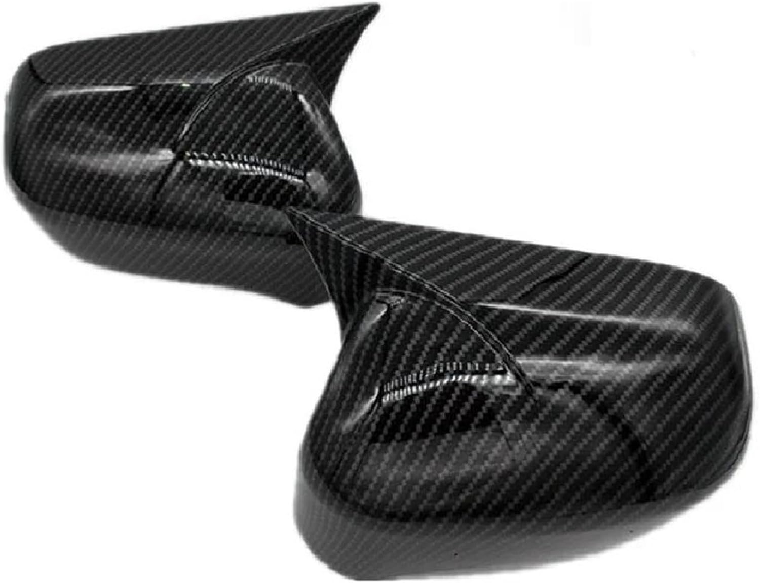 Rear View Mirror Shell Housing for Civic 8Th 2005-2010 2011 Rear View Case Trim Wing Mirror Caps (Gloss Black B)