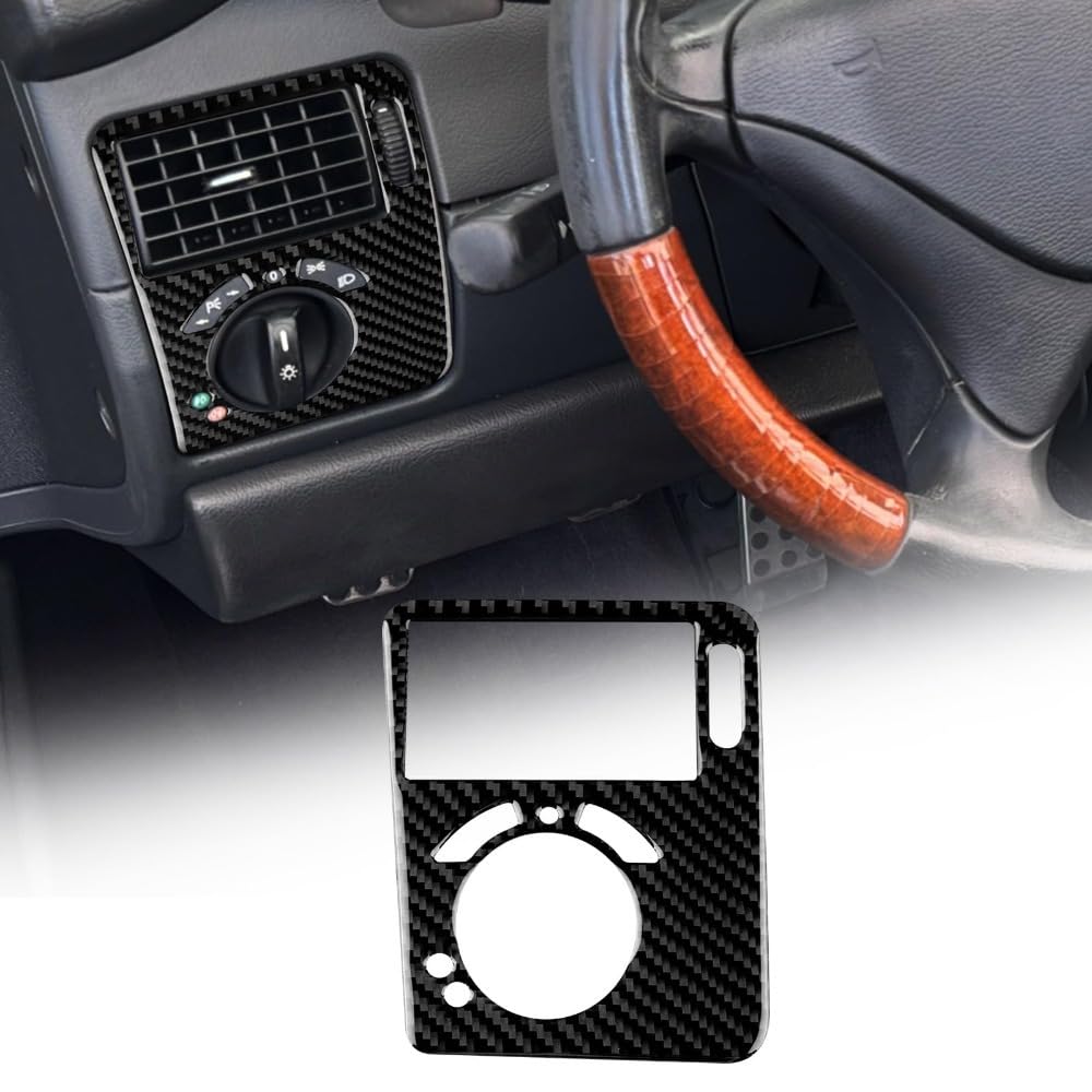 Giopsq B Carbon Fibre Steering Wheel Multifunction Utton Frame For Mercedes-Enz Slk R170 1996-2003, Interior Decorative Sticker, Accessories Gift/B/A