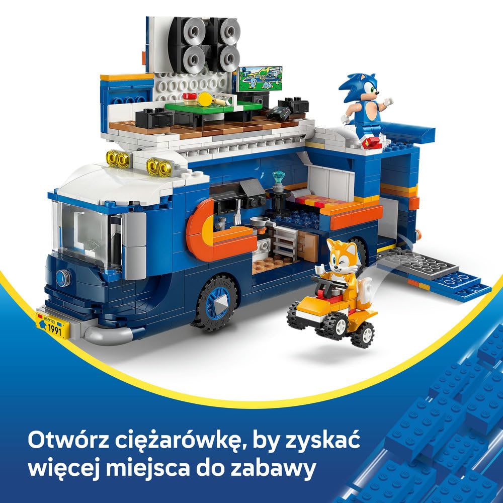 LEGO Sonic the Hedgehog Sonic i pojazd do zadań specjalnych 77006 | Pojazd i 5 postaci, zabawka dla 8-latka, prezent dla fana Sonika, zestaw klocków konstrukcyjnych dla dzieci, 747 elementów