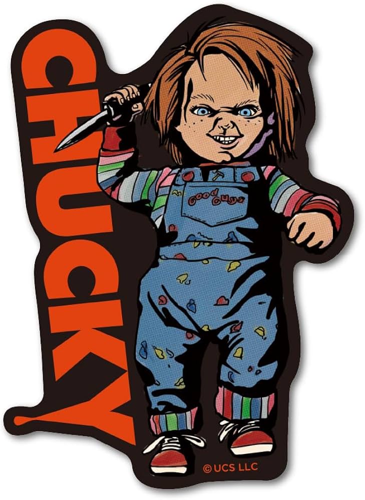 Amazon | チャッキーステッカー イラスト ナイフ 映画 チャイルド