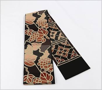 新品 博多織 協和織物 両面長尺小袋帯 半幅帯 葡萄唐草③ 口とじ加工込 Amazon.co.jp: 博多織 協和織物 両面長尺小袋帯 半幅帯 葡萄唐草