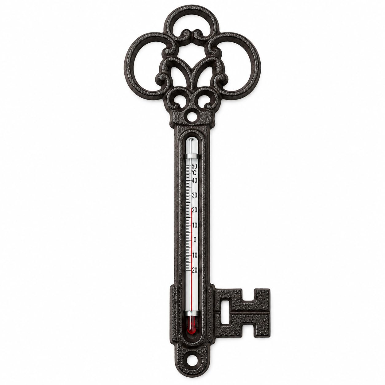 CKB LTD Wall Mounted Cast Iron Garden Thermometer for Indoor & Outdoor Use