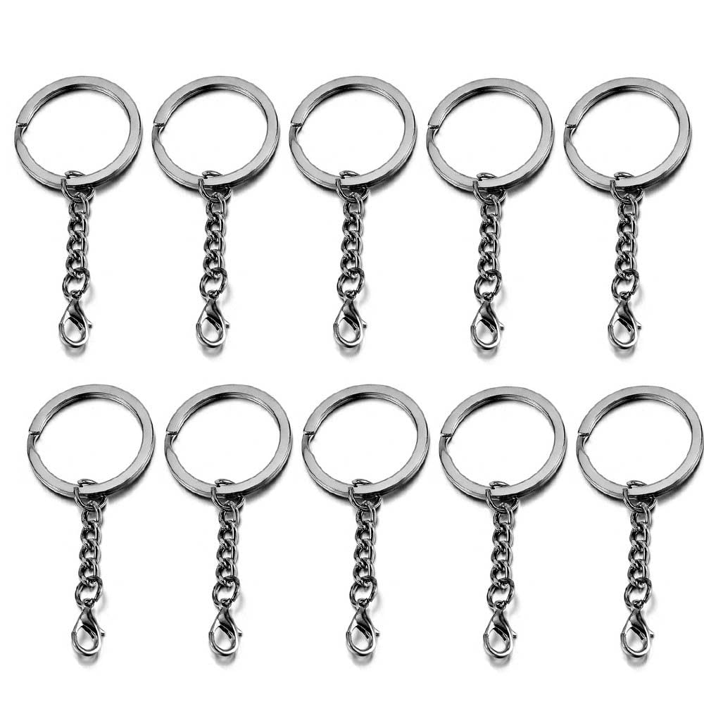 50PCS Metallo Girevole Aragosta Artiglio Fermagli a Forma Di Stella Per Creazione Di Gioielli, Chiusura a Cuore Portachiavi Anelli Per Artigianato Fai Da Te Creativo Snap Hook Cordino (10 Forme