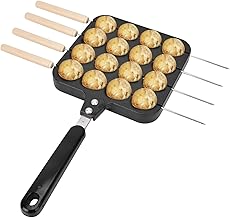 Takoyaki-Gusseisen, Ableskeever-Pfanne aus Gusseisen, Takoyaki-Grillplatte für gefüllte Pfannkuchen zur Herstellung von Munk, Takoyaki-Grillpfannenplatte für authentische dänische gefüllte Pfannkuchen