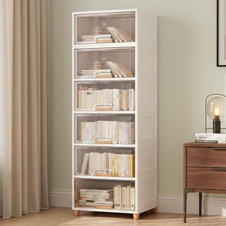 JD FRESH 6 Tier X-Large Cupboard for Storage/Stackable Plastic Storage Cabinet/Foldable Wardrobe for Clothes/Multipurpose ... Price In India
