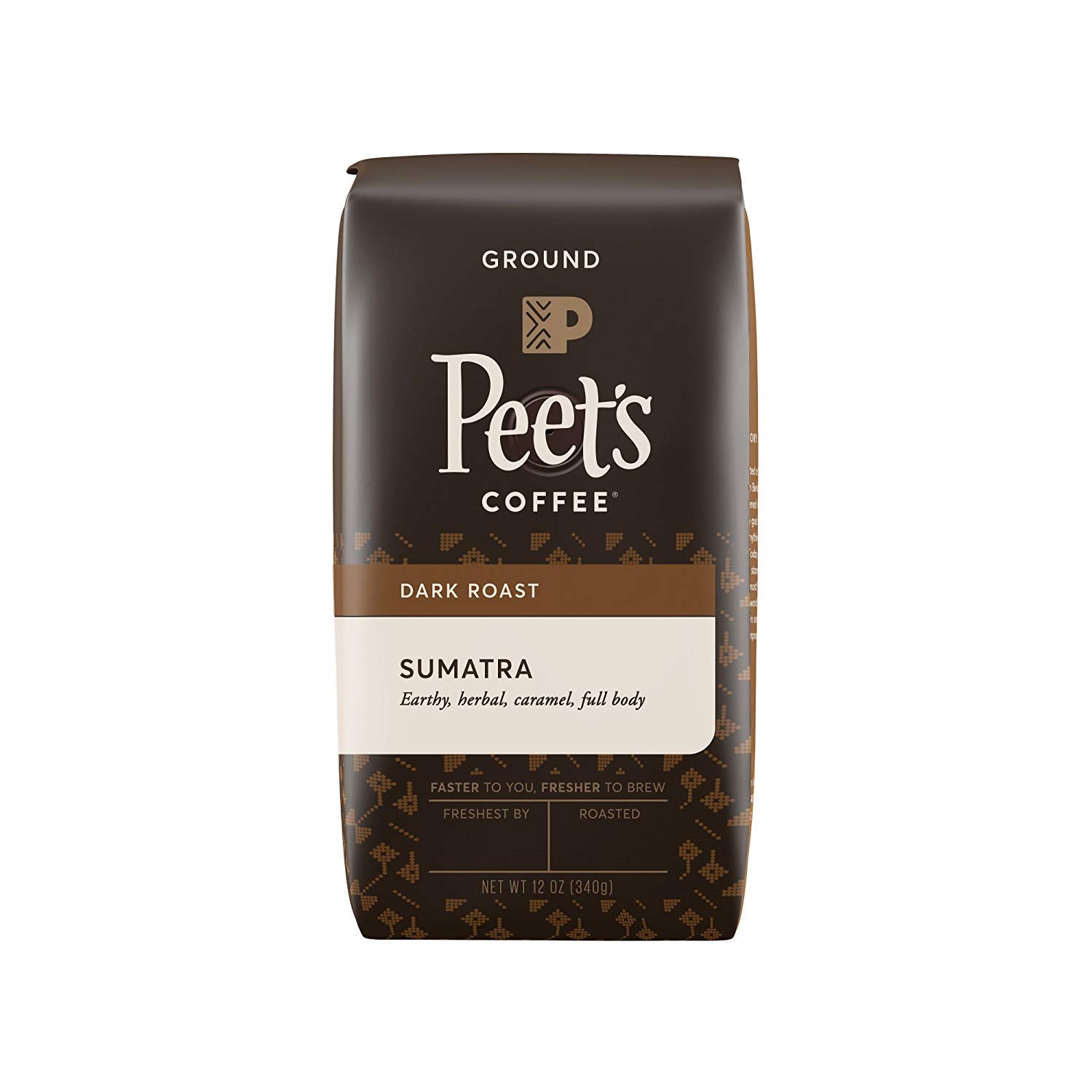 Peet's Coffee Sumatra Dark Roast Ground Coffee, 12 oz