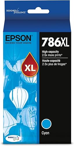 Epson T786XL220 DURABrite - Cartucho de tinta de capacidad ultra alta, Cian