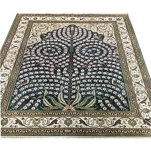 YAMEILEGEND YAMEI LEGEND 4 ft x 6 ft handmade tapestry, silk art carpet for study and office