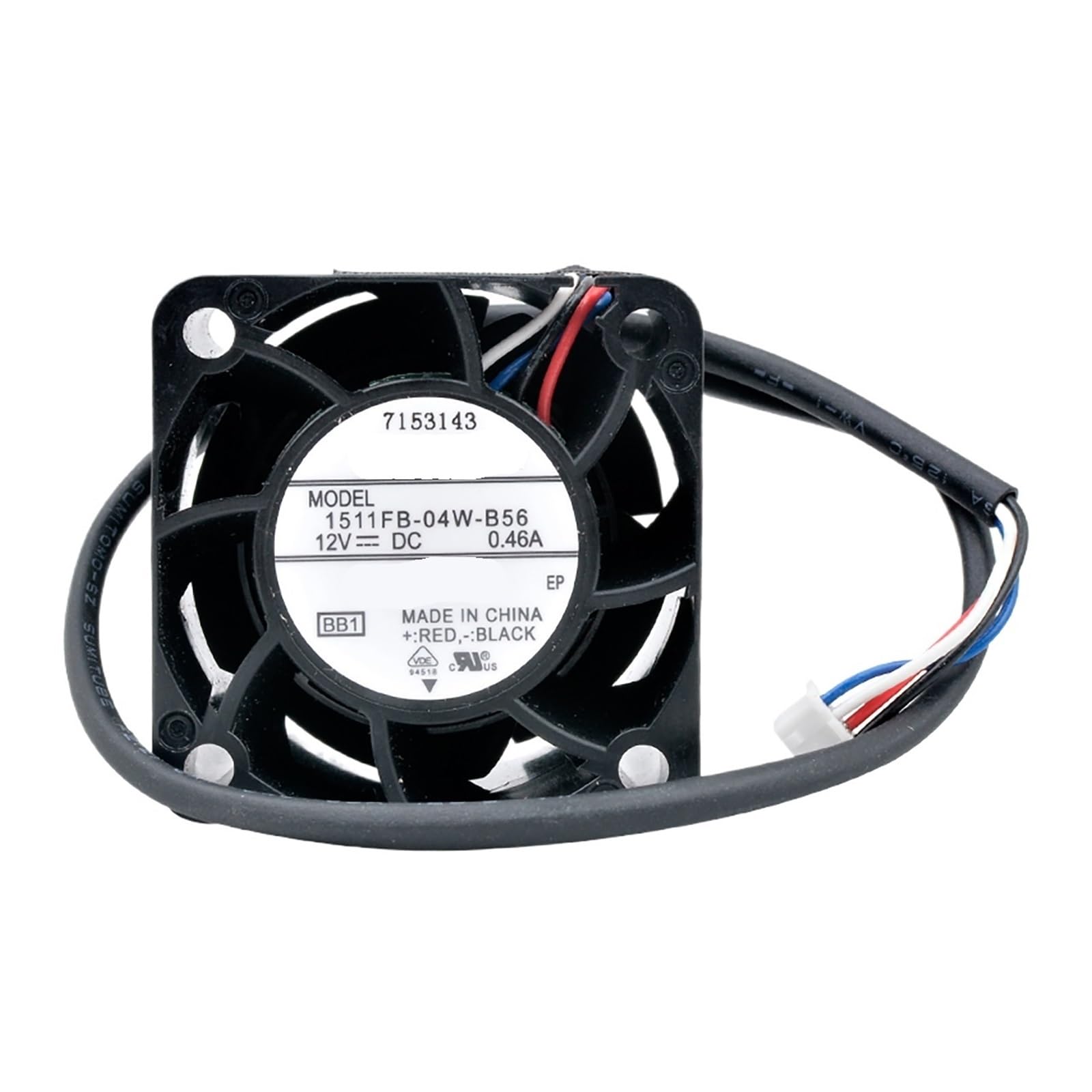 LZIKKGKI 1511FB-04W-B56 12V 0.46A 4028 Cooling Fan