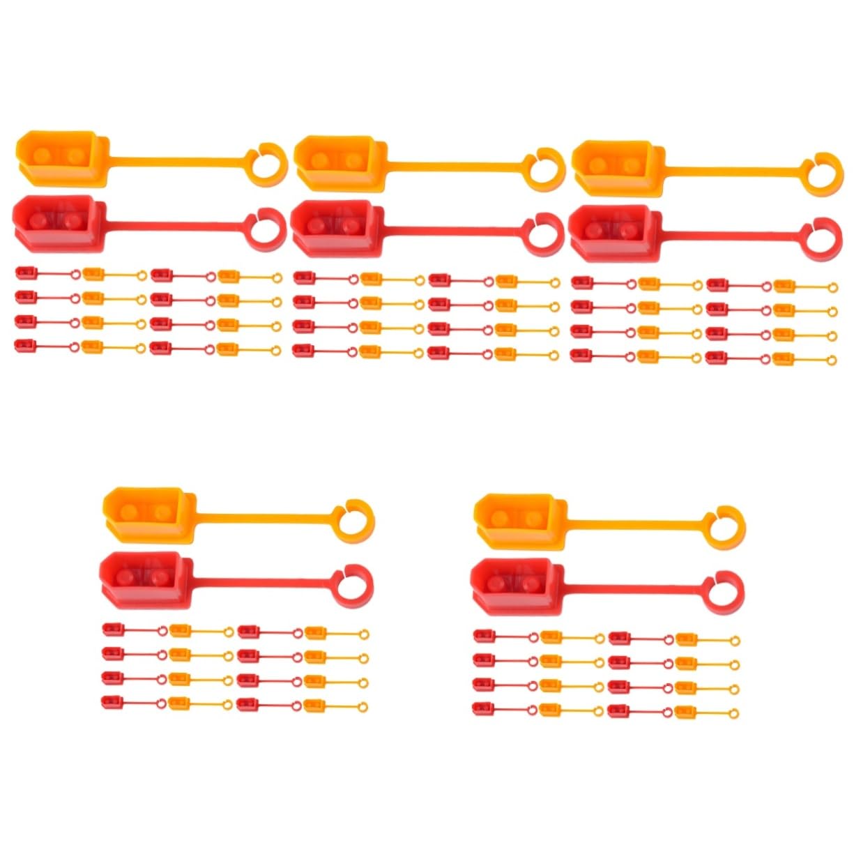 Kisangel 5 Series Cubierta Protectora De Enchufe Reutilizable Para Bebés Tapas Elegantes A Prueba De Cubiertas Conectores De Enchufe Contra 20 piezas x 5