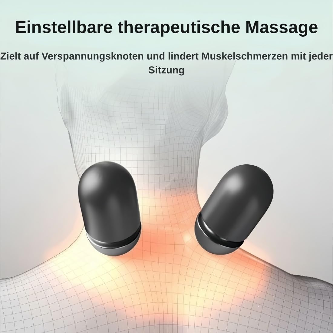 2026 Theratex 3-in-1 Massagegerät, Triple Method Shoulder Massager mit Heizung, Massage & Traktion, Thera Kissen 3 in 1 Therapie Kissen Relavie, Lindert Muskelermüdung(Space Grau)