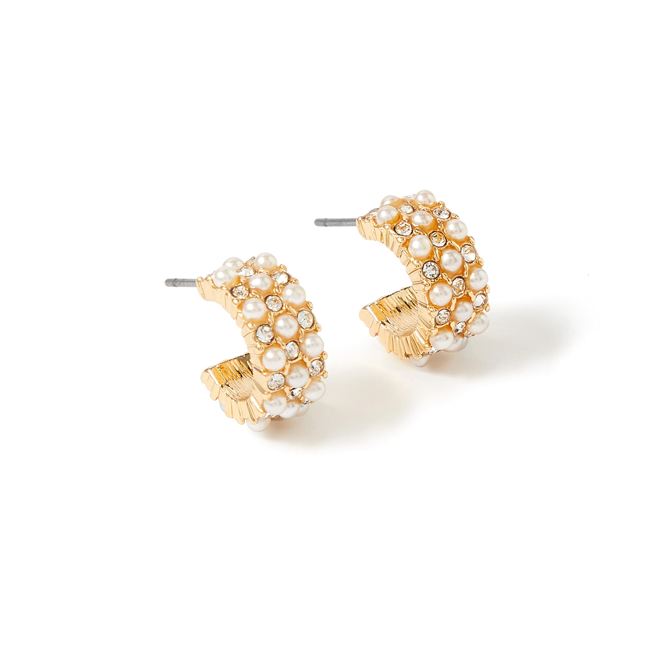 Accessorize London Women Western Gold Berry Blush Diamante & Pearl Small Hoop Earring I (B09SZGPB55) Amazon Price History, Amazon Price Tracker