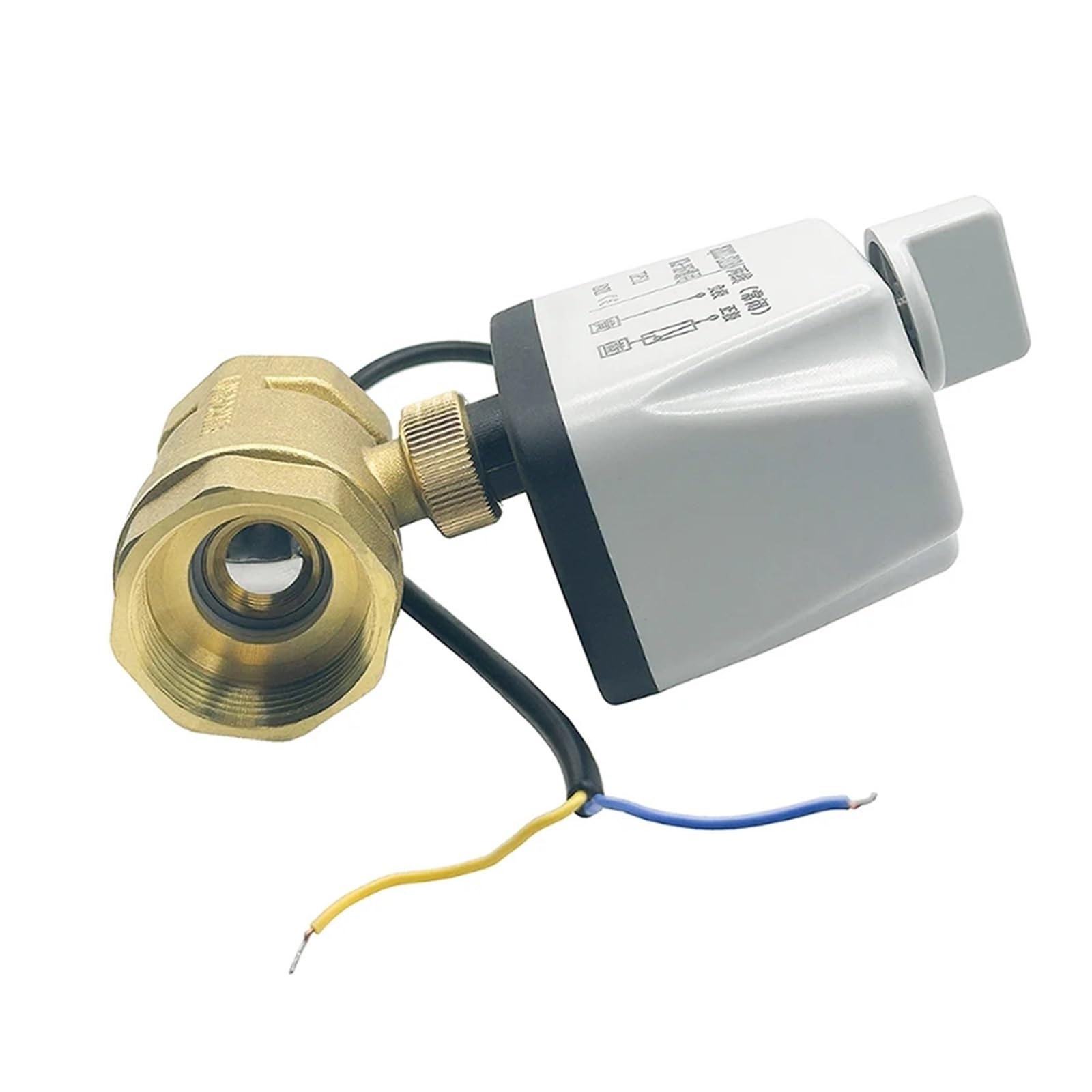 Válvula de Bola motorizada de 1/2", 3/4", 1", 1-1/4", 1-1/2", 2" con Interruptor Manual, Control de 2 Cables, Normalmente Cerrada, válvula de Bola eléctrica de 2 vías