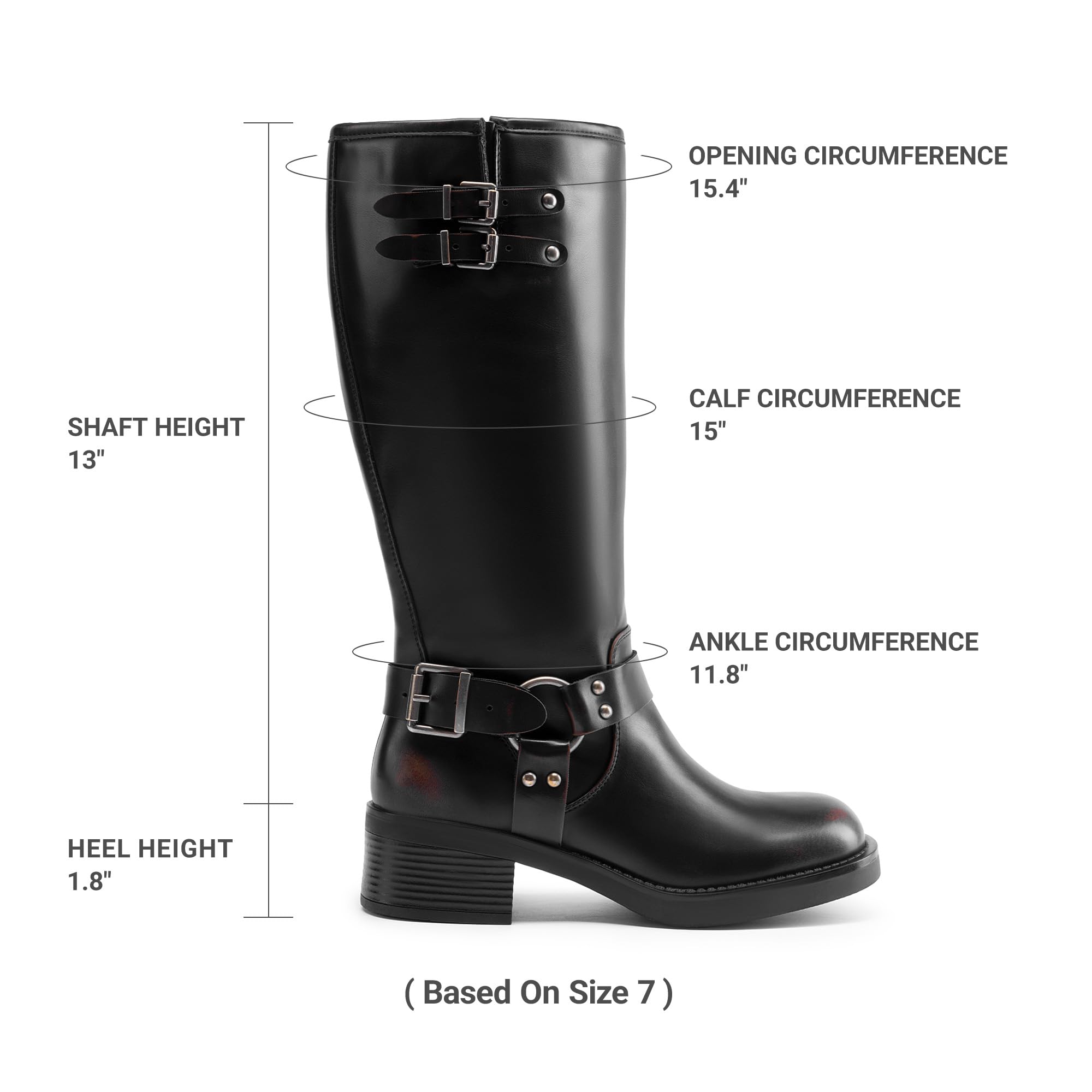 DREAM PAIRS Botas altas hasta la rodilla para mujer, cómodas botas de equitación de ante con tacón grueso y puntera puntiaguda, cremallera lateral, SDKB2412W