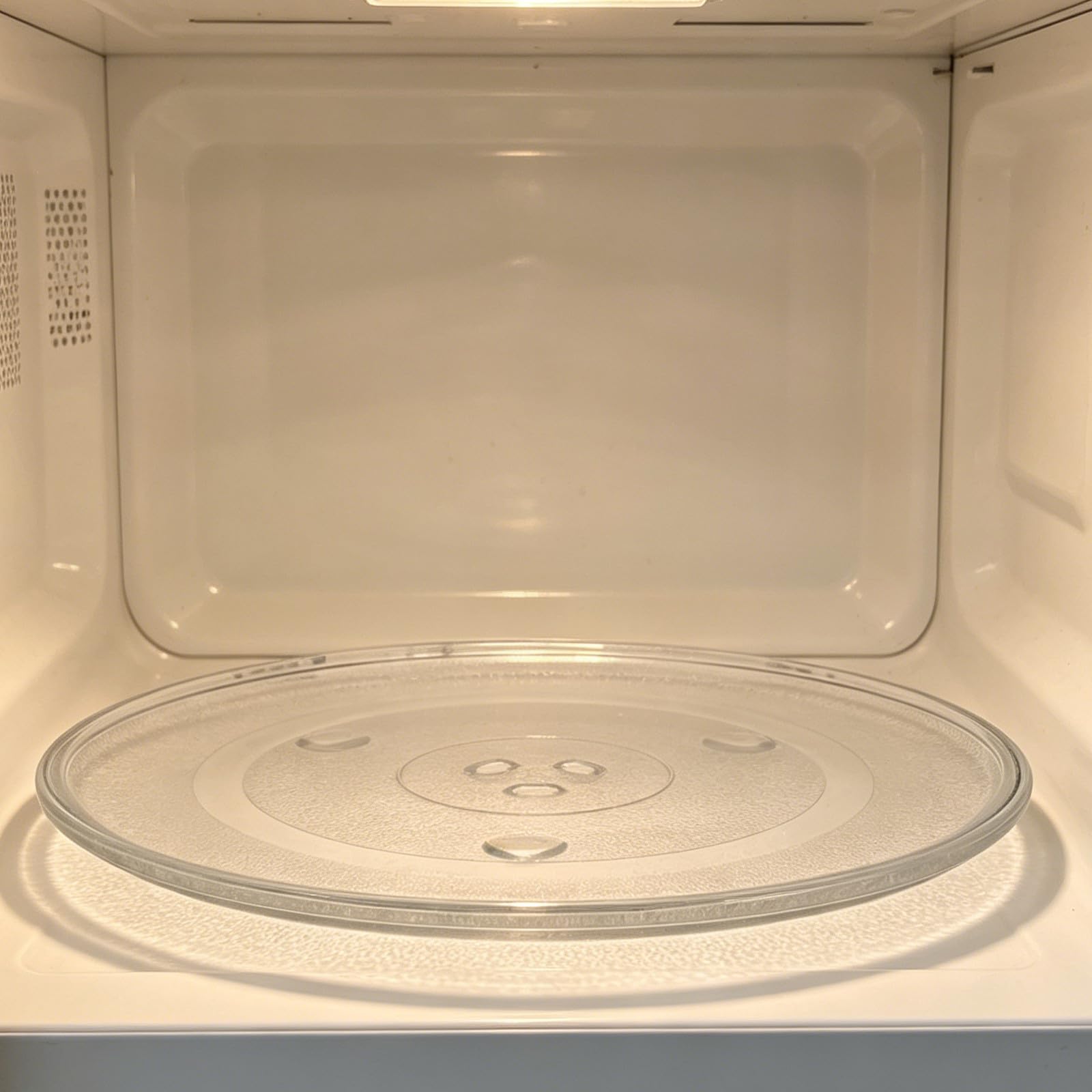 1 juego de plato giratorio de vidrio para horno con acoplador - Bandeja de repuesto para microondas de 31 cm y soporte de guía de rodillos para aplicaciones de horno microondas de cocina de