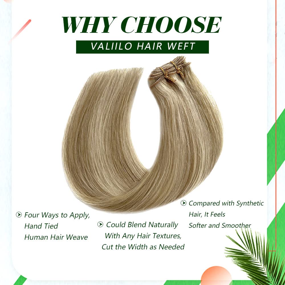 Amazon.com : Sew in Hair Extension Real Human Hair, 18 inch  display picture 1