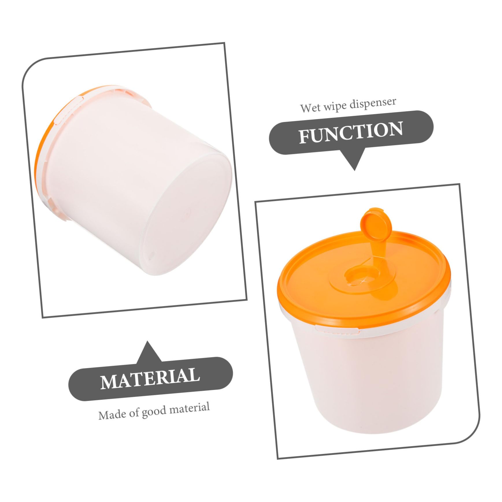 Dispensador Portátil de Toallitas Húmedas para Bebés, Cubo Plástico